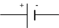 Standard symbol for a battery